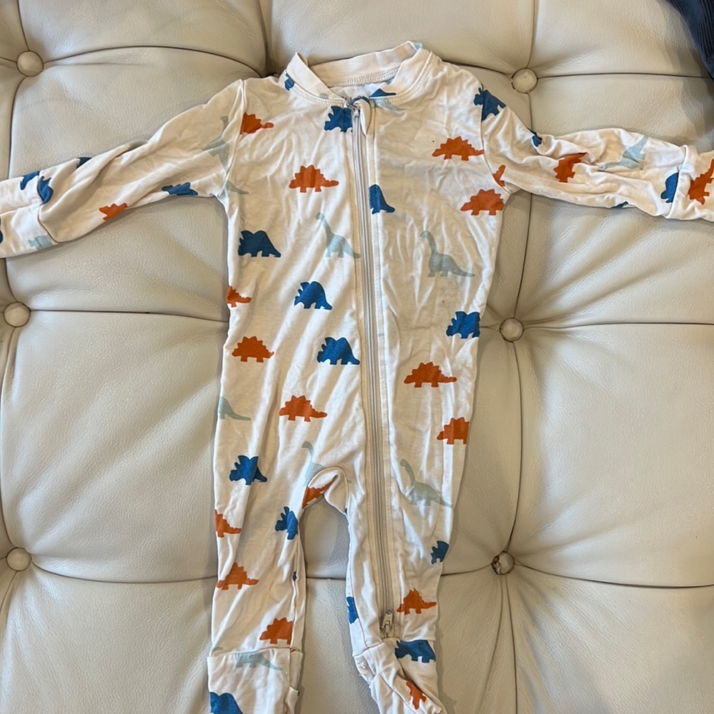Dino footie pajamas!